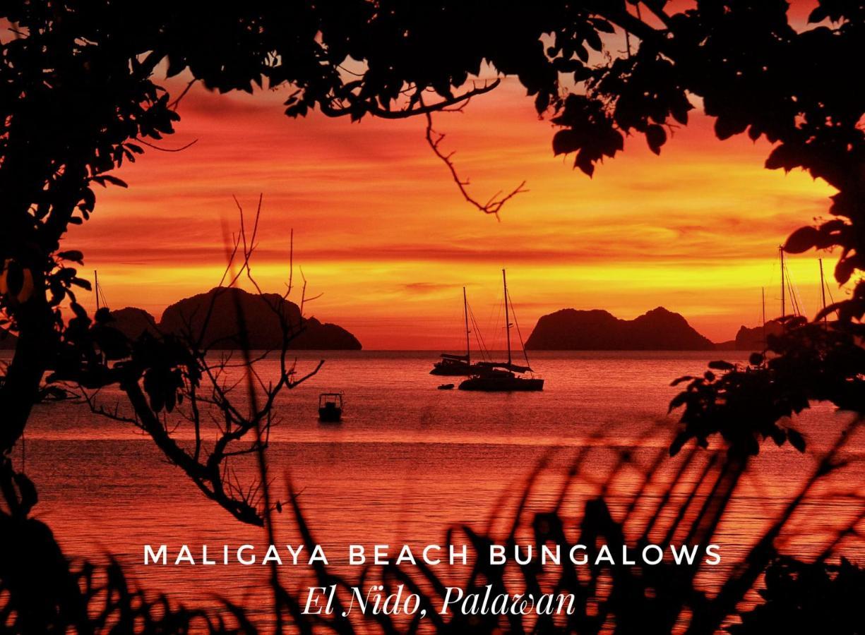 Maligaya Beach Bungalows El Nido Kültér fotó